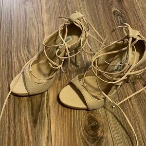 steve madden lace up heels